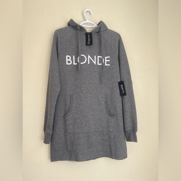 Brunette The Label Sweaters - Xs/s Blonde Long Hooded Sweatshirt
